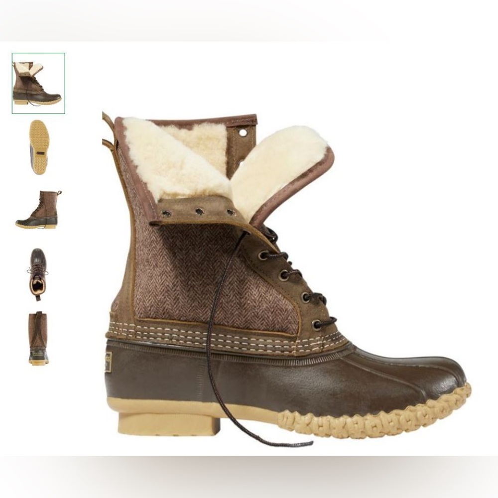 Sz 10 Men’s Bean Boot Shearling NEVER WORN